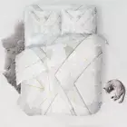 Line Gold Triangle 3D Printing Duvet Quilt Doona Covers Pillow Case Bedding Sets