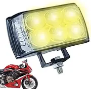 Motorcycle Driving Lights | Motorcycle LED Driving Lights,2000-Lumen 6 LED Powerful Lamp for Motorbike Street Night Touring for Visibility and Safety