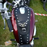 (S) SUZUKI INTRUDER VS 600 800 1400 LEATHER TANK Panel Pad Strap Chap Bib Bra