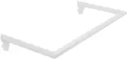 White Pipe U-Shaped Hangrail For Pipe Outrigger Pipe Line Retail Display