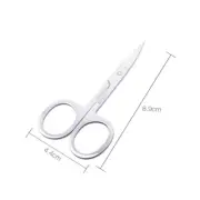 Silver Stainless Steel Mini Scissors Cut Manicure Facial For Eyebrow Nose Hair
