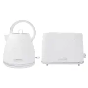 Westinghouse Kettle and Toaster Pack White Diamond 1.7L Kettle, 2 Slice Toaster. WHKTPK09W