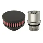 Valve Cover Breather Oil Cap for 2003-2009 Hummer H2 6.0 6.2 (Flat Black)