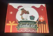 3pc Xmas Gnome Beginners Crochet Kit Elf With Brown Hat FREE SHIPPING!