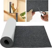 Cat Scratch Furniture Protector, 40×200 cm/15.75×78.74 Inch Large Cat Couch Protector, Trimmable Cat Scratch Protector with Strong Adhesive, Non Woven Fabric Cat Sofa Protector for Cat Tree (Grey)