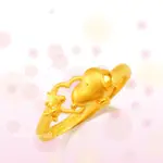 SNOOPY黃金戒指 史努比 糊塗塔克 純金設計 FR-6813 晶漾金飾鑽石JINGYANG JEWELRY