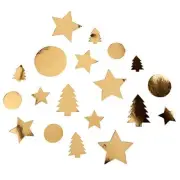 Dazzling Christmas Gold Foil XL Stars Trees Table Scatters