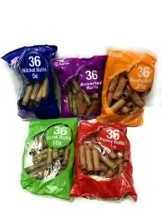 5Pk 180 Assorted Bundle Coin Wrappers Tubes Roll Pennies Nickles Dimes Quarters