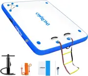 OWROMI Inflatable Floating Dock, Swim Deck with Non-Slip Surface, Swimming Wa...