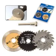 2" Mini HSS Cutting Disc Circular TCT Saw Blade Rotary Tool For Wood 3pcs