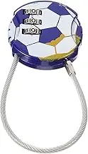 TEHAUX Football Shape Combination Lock for Cabinets and Lightweight Lock for Suitcases Gym Lockers Easy Password Setup for Enhanced Protection