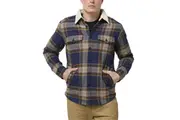 Hard Yakka Mens Heritage Sherpa Trucker Jacket Y06823 - Woodlands Warm, Durable & Stylish for Work or Leisure
