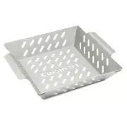 Cuisinart Stainless Steel BBQ Wok Grilling Basket Perforated Grilling Surface