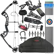 Compound Bow Kit for Adult and Beginner,Hunting Bow Archery Set with Alll Accessory,Draw Weight 30-55 Lbs, Right & Left Hand for Hunting Fishing Target Shooting