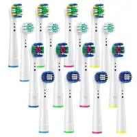 在飛比找樂天市場購物網優惠-【日本代購】4 件裝電動牙刷頭適用於歐樂 B 電動牙刷替換刷