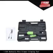6MT & 8 Dies Hydraulic Wire Crimper Crimping Tool Battery Cable Lug Terminal
