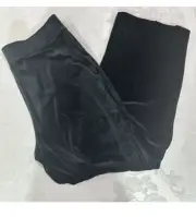 Spanx Women’s Solid Black Colored Velvet Front Split Pant Size 3X Tall