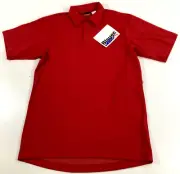 NEW SMALL REG BLAUER STREETGEAR 8131-1 BICOMPONENT S/S POLO SHIRT RED SM