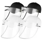 4X Protective Shield Hat Cap Pollution Dust Full Face HD Cover Adult