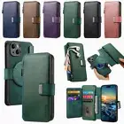 For Samsung S25 S24 S23FE S21 S20 Magnetic Leather Zipper Wallet Card Case Cover