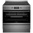 Westinghouse 90cm Electric Freestanding Oven with Induction Cooktop Dark Stai...
