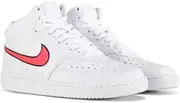 [Nike] Women's Court Vision MID White/Flash Crimson CD5436 102