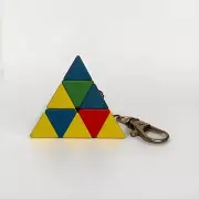 Mini 3x3 Pyraminx Keychain Rubik’s Cube Pyramid Twisty Puzzle Bright Colors