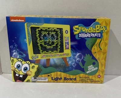New SpongeBob SquarePants Light Board, 200 Pegs Included