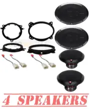 Rockford Fosgate 3 Way Front & Rear Door Speakers for 2005-2018 Toyota Tacoma (for: Toyota)