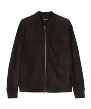 Zippered casual jacket IT50 Black