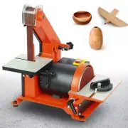 1x30" Belt Sander 5" Disc Grinder Sander Linisher Bench Sanding Machine Buffer