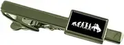 [Select Gifts] Evolution Ape to Man Cowboy Tie Clip Engraved Personalised Box