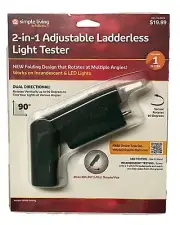 Simple Living 2 in 1 Ladderless Christmas Light Tester Incandescent String Light