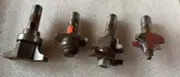 4 Piece 1/2" Shank Router Bits, 4 Carbide-Tipped Close-out Sale