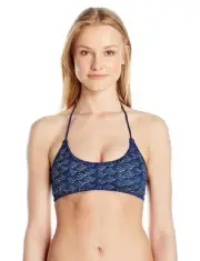 NWT Dolce Vita Women's Cloud Nine Reversible Halter Bra Bikini Top Medium nja16