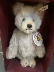 STEIFF WHITE LABEL FIRST CLUB BEAR FROM 1992 TEDDY BABY BLUE
