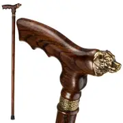 Fancy Wood Cane - Labrador - Stylish Walking Stick Carved Canes for Dog Lovers