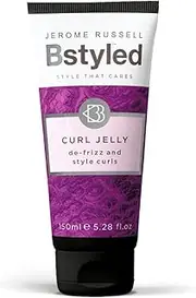 Jerome Russell BStyled Curl Jelly - Curly Hair Products for Bouncy Curly Hair & Frizz Ease, with Pomegranate & Turmeric, Vegan Friendly Hair Care, 150ml