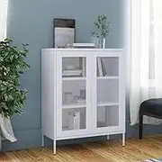 Storage Cabinet White 80x35x101.5 cm Steel,Storage Cabinets & Lockers 20.8KG-336179