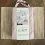 Rachel Zoe Bed Skirt Lofted Dorm Bed Twin XL Pink 42” Drop Height NIP