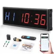 Gym Timer Clock for Home Gym Large Digital LED Display Gym Clock Stopwatch In...