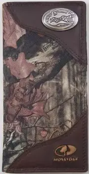 ZEP-PRO Florida Gators Roper Leather & Nylon MOSSY OAK Camo Wallet BURLAP BAG