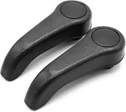 1/2 Sets Seat Adjust Lever Pull Handle Replacement, for Renault, Clio All Series 1998-2008 2/3-4/5 Doors Mk2 Twingo Car Seat Adjustment Handle(Black-2pcs)