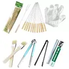 Barbecue Tool Set BBQ Brush Barbecue Skewer Food Tongs Gloves and Other Supplies