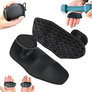 Ayaafa Original Weight Lifting Grips for Men Women Deadlifts, Rows, Ergonomics Workout Rubber Gym Grips Pads for Palm Protection, Fingerless Workout Gloves for Men Exercise Bodybuilding