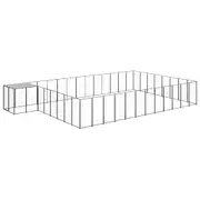 Andala Pets Dog Kennel Black 30.25 m Steel