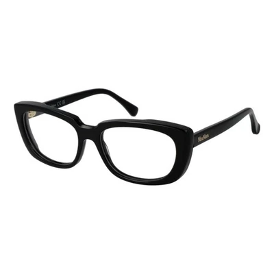 Max Mara MA-1062218 Women Black Optical Frame Acetate Rectangle Casual Eyewears