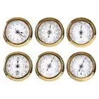 1pcs Wall Mounted Thermometer Barometer Watch Tidal Clock Weather Station