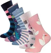 [EWERS] Pack of 5 Surprise Package Remaining Items – Individually Filled – Children's Socks for Girls, Cotton Girls' Socks