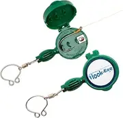 Hook-Eze New Larger Model Reef & Blue Water - Hook Tying & Safety Device + Line Cutter - Cover Hooks on 2 Rods & Travel Safely Fully Rigged. Multi Function Fishing Device.